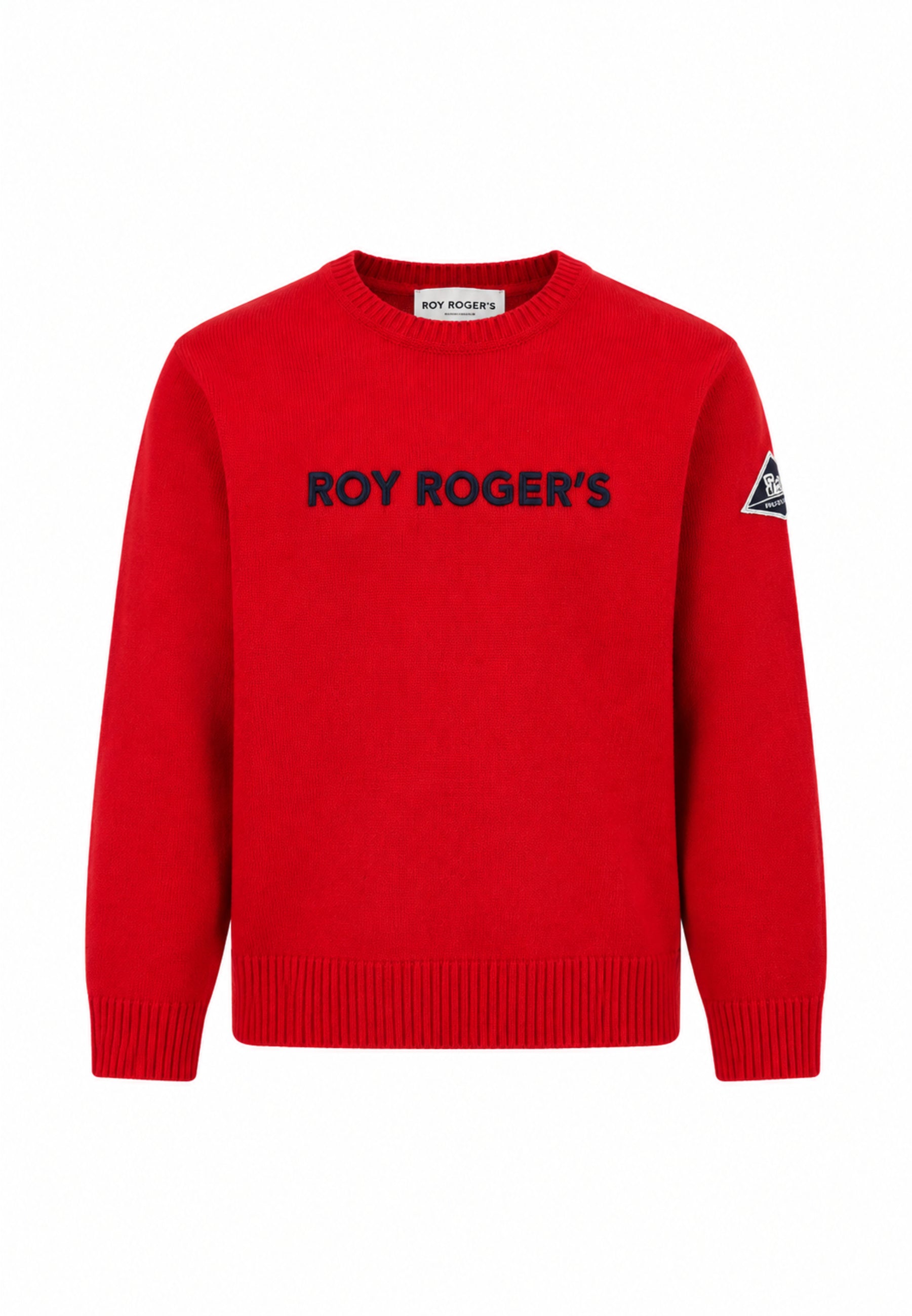Roy Roger's maglia ROSSA CON LOGO CENTRALE RICAMATO Bambini e ragazzi rh116/00.ro_