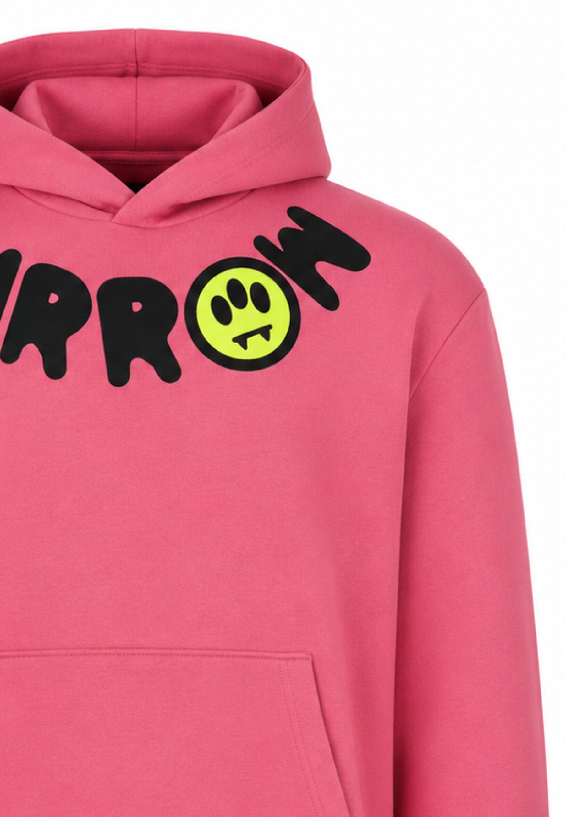 BARROW FELPA ROSA CON CAPPUCCIO e logo sul collo Bambini e ragazzi F6BKJUHS038.ROSA_