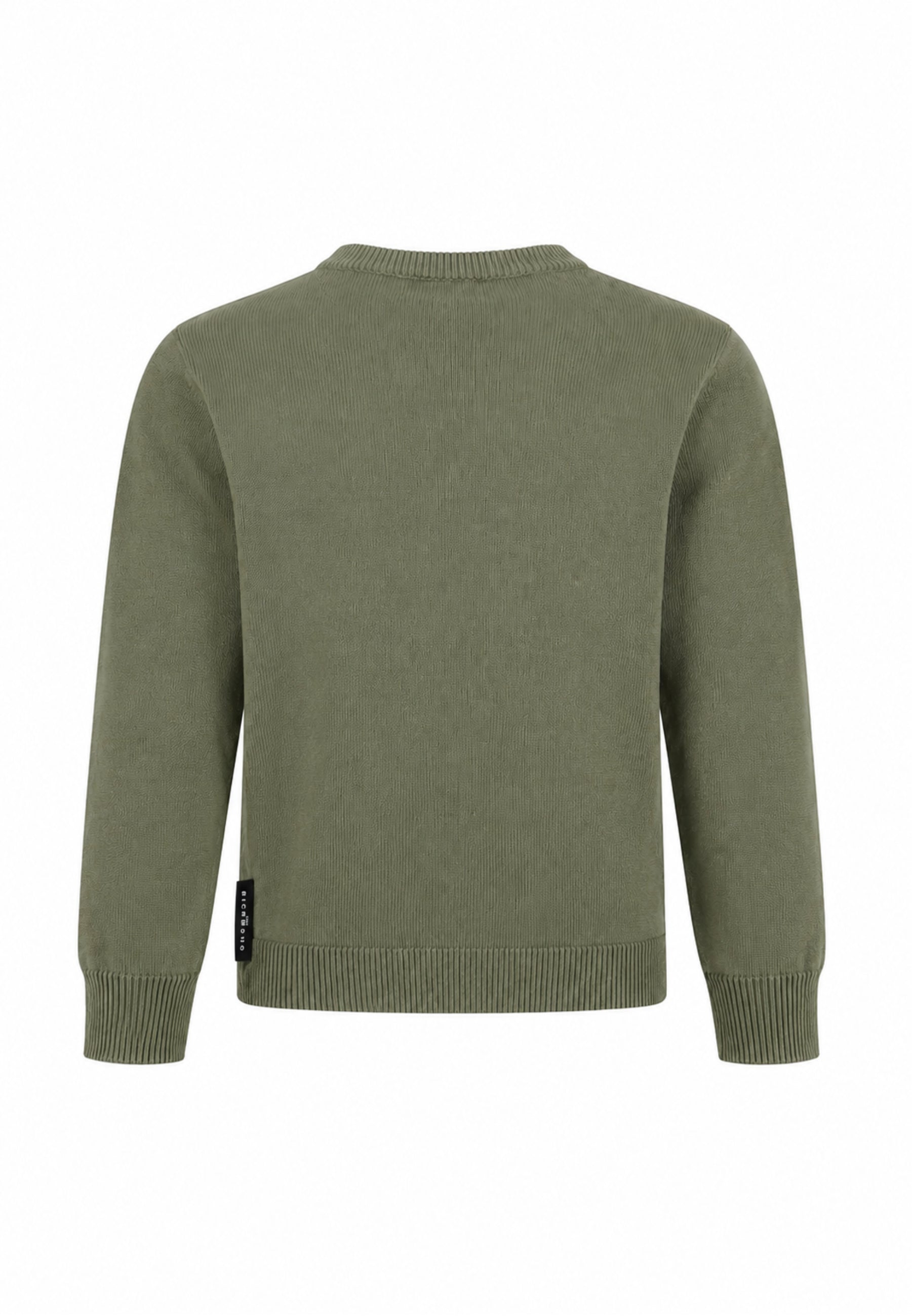 John Richmond maglia VERDE SCURA CON TAGHETTA APPLICATA Bambini e ragazzi rba26026ma.ver_