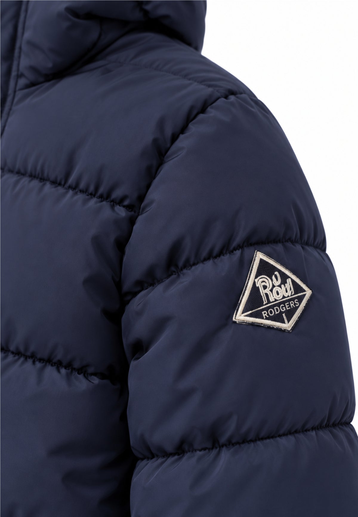 Roy Roger's GIUBBOTTO BLU CON CAPPUCCIO E LOGO BRACCIO Bambini e ragazzi RX402/00.BLU_