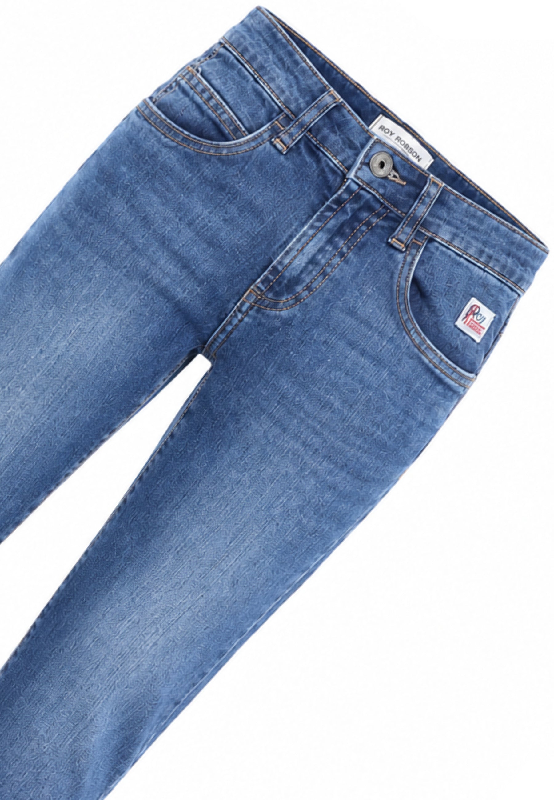 Roy Roger's jeans denim chiaro regular fit cinque tasche Bambini e ragazzi rh143/00.dech_