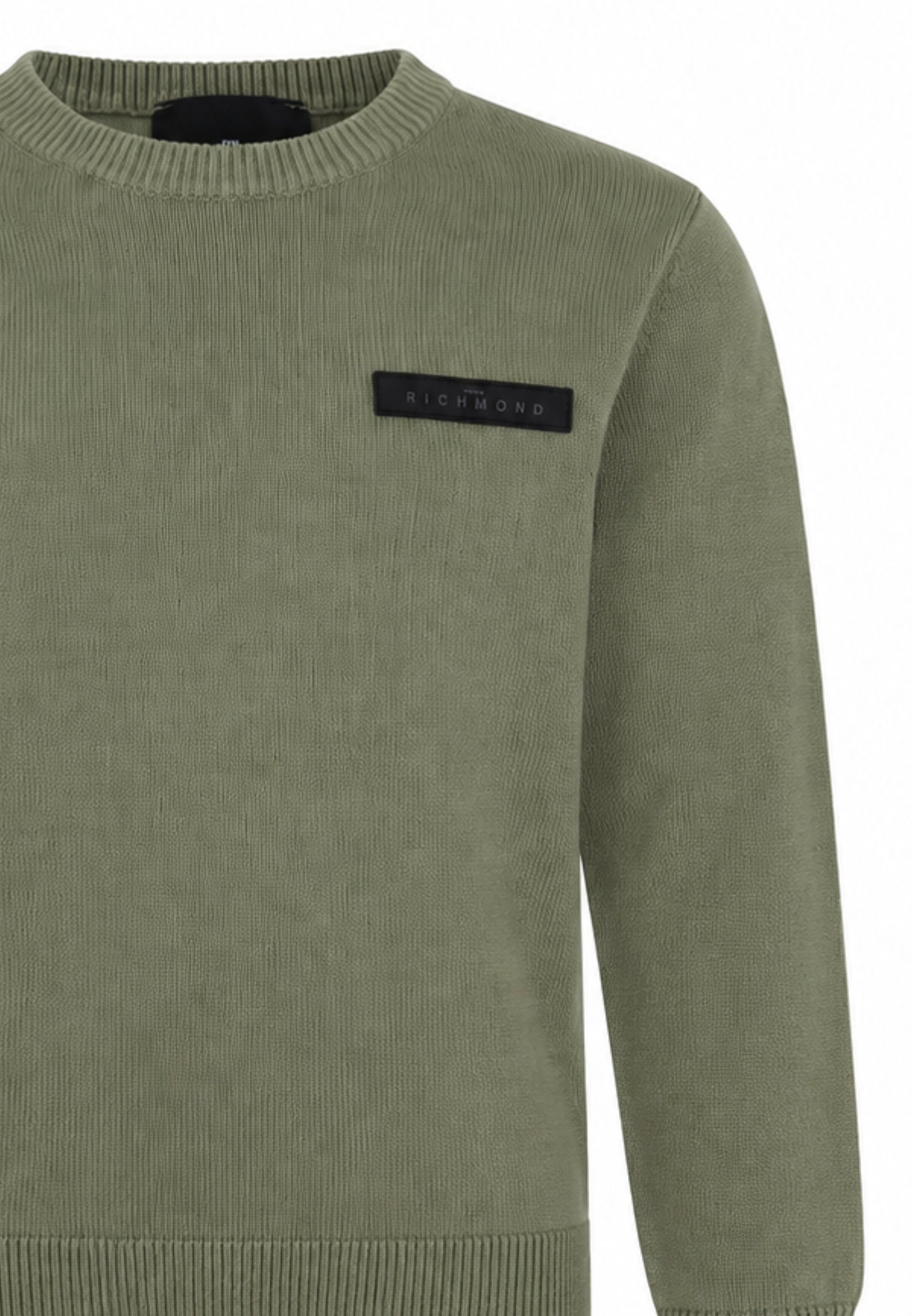 John Richmond maglia VERDE SCURA CON TAGHETTA APPLICATA Bambini e ragazzi rba26026ma.ver_