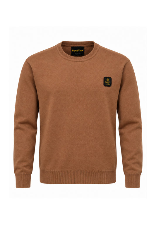 REFRIGIWEAR MAGLIA GIROCOLLO SLIM FIT CON LOGO PATCH Bambini e ragazzi R2101MW26_