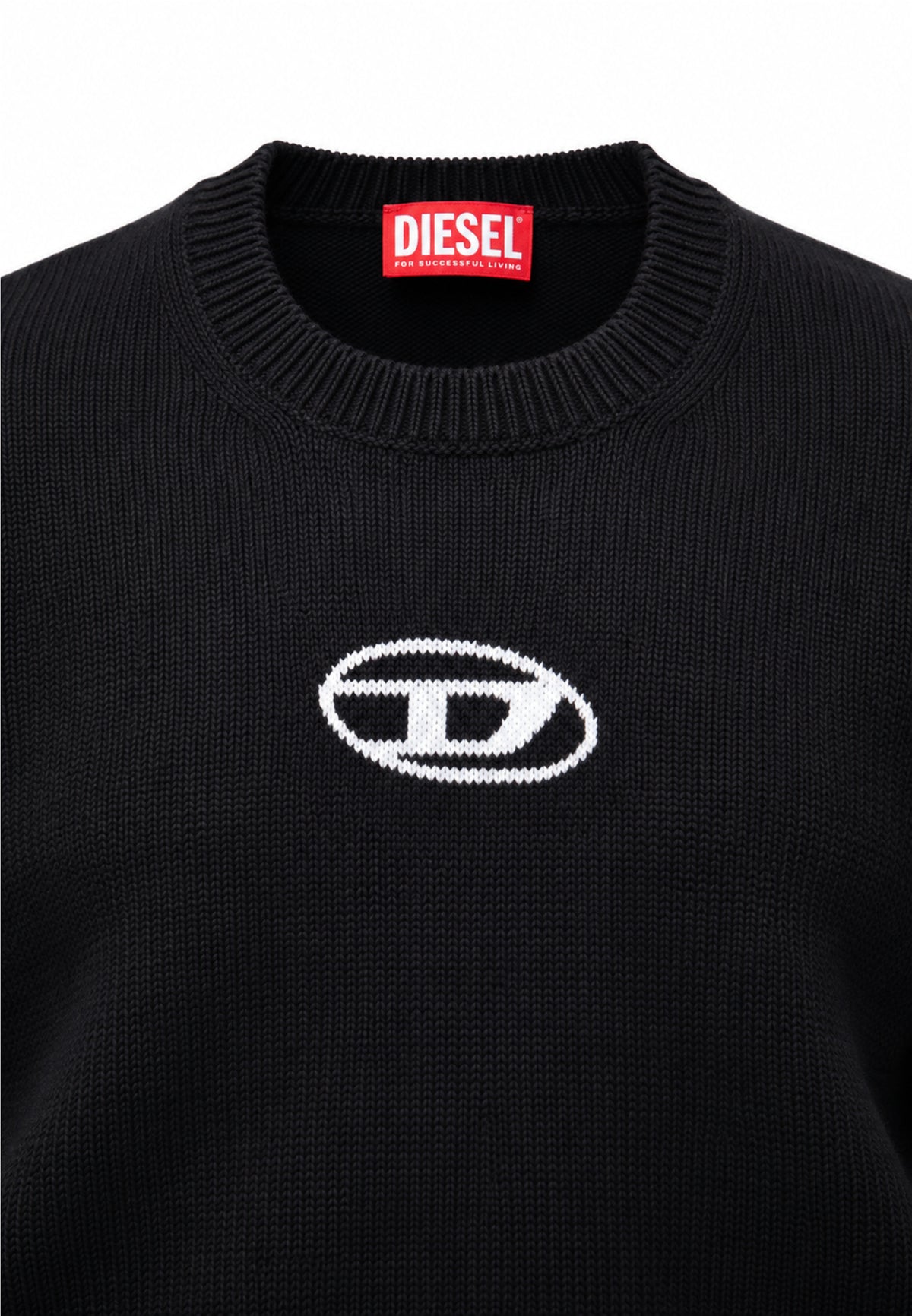 Diesel MAGLIONCINO NERO CON LOGO CENTRALE Bambini e ragazzi KLIMO.NE_