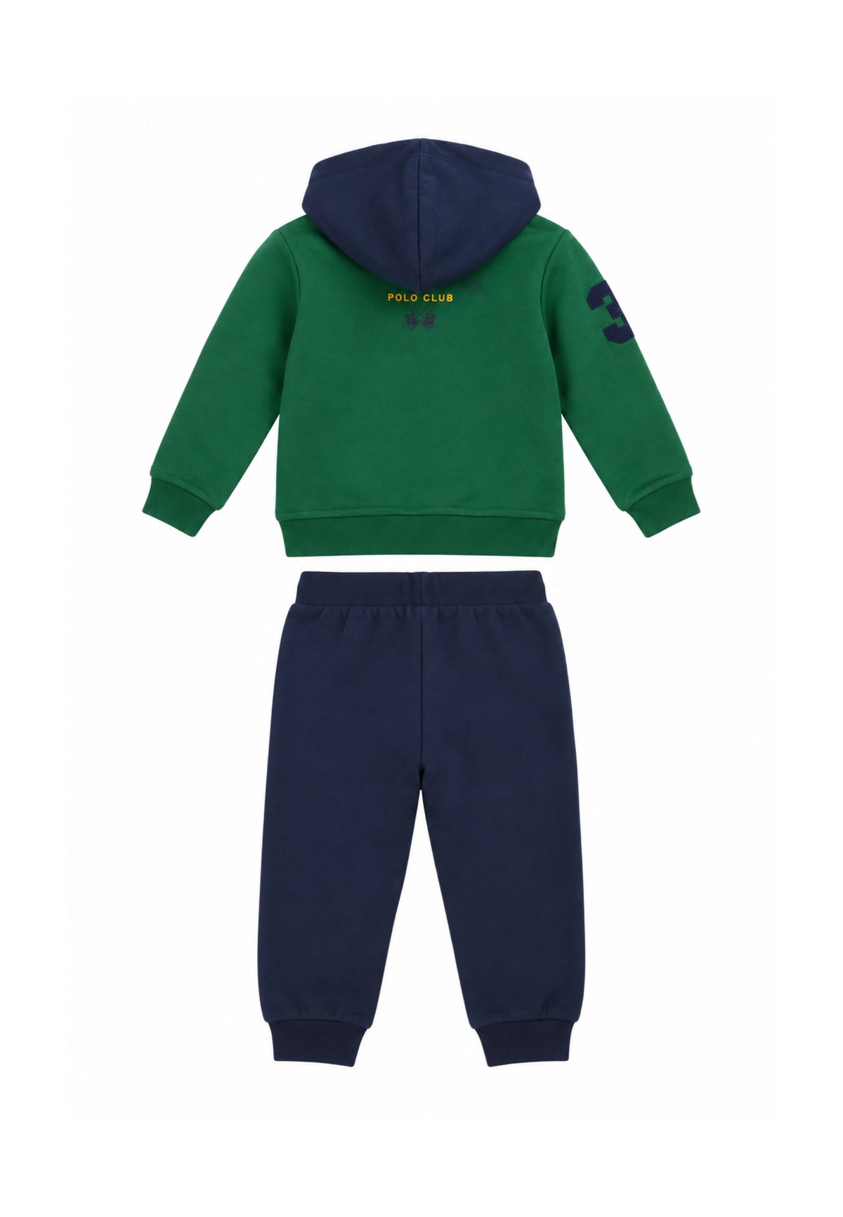 LA MARTINA completo VERDE CON FELPA CAPPUCCIO Bambini e ragazzi MAB0086.VER_