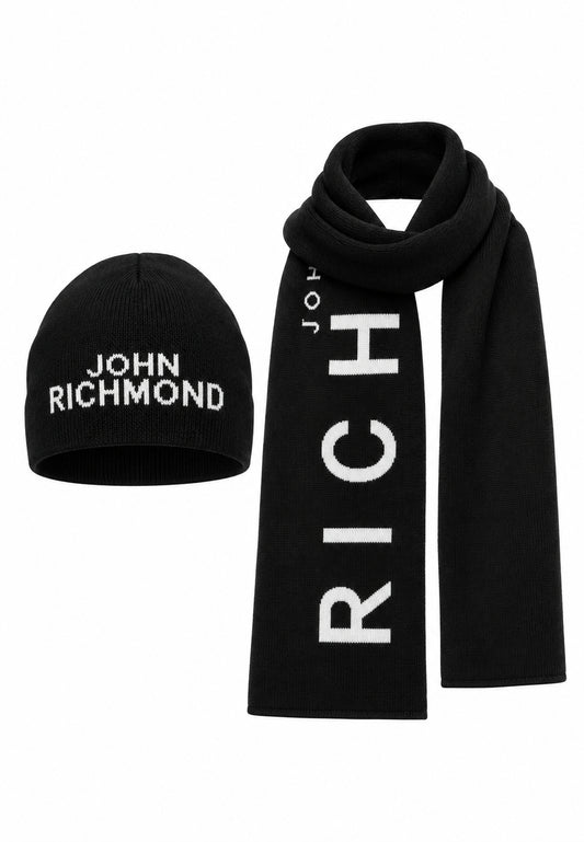 John Richmond set cappello e sciarpa nero Bambini e ragazzi rba26017hs.ne_