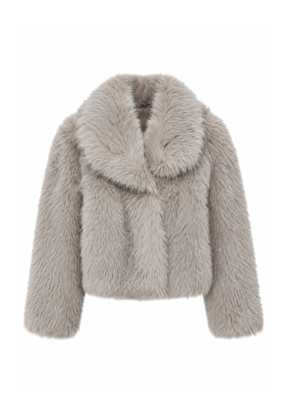Kocca Pellicciotto beige crop con colletto con risvolto Bambine e ragazze walan.beige_