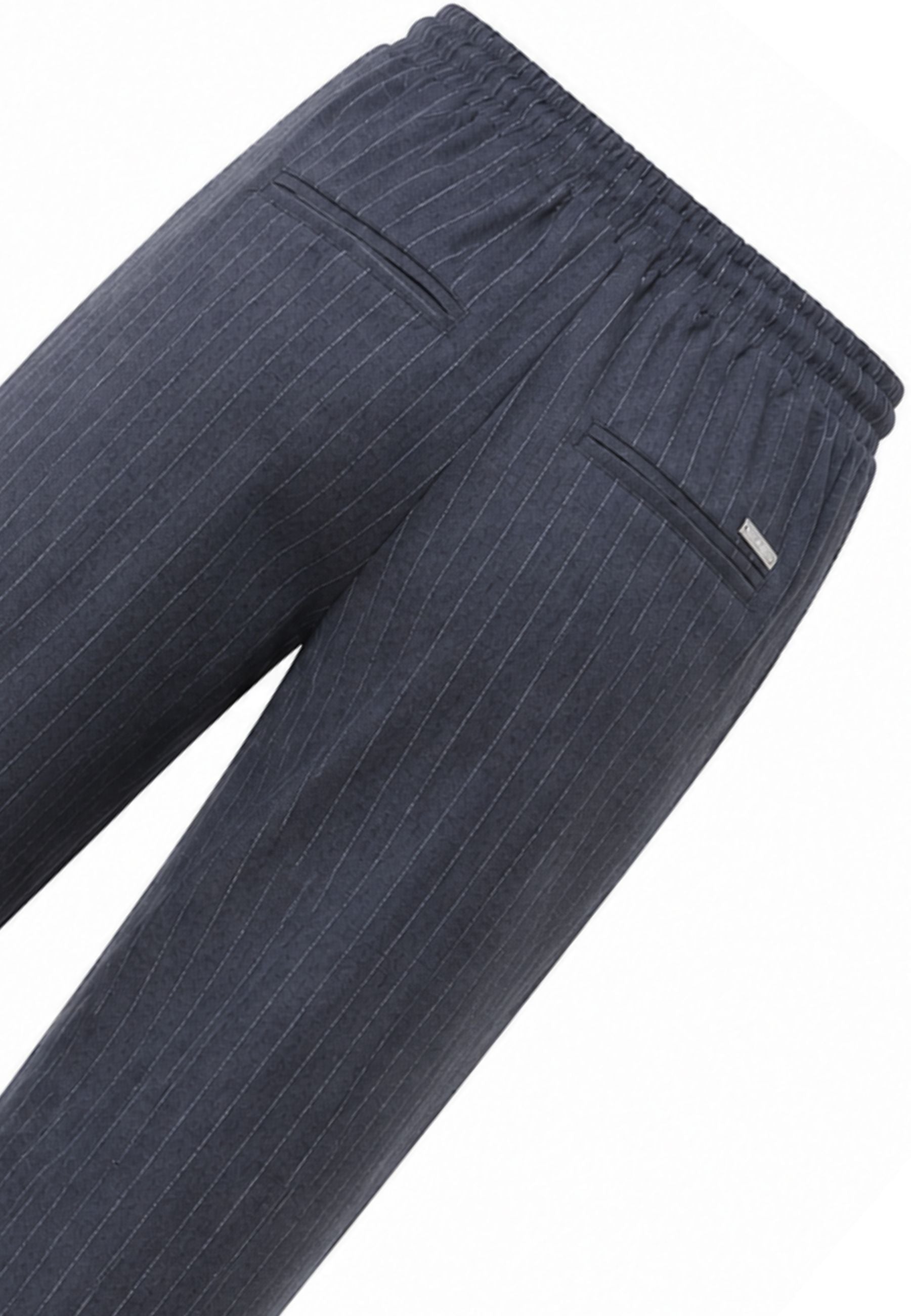 John Richmond pantalone grigio gessato con laccio in vita Bambini e ragazzi rba26155pa.grig_