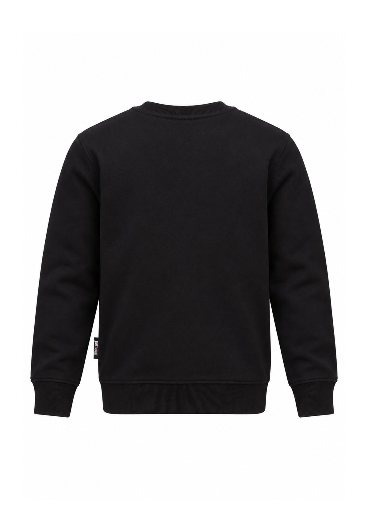 JUST CAVALLI FELPA NERA CON LOGO STILE COLLEGE Bambini e ragazzi JBA26157FE.NE_