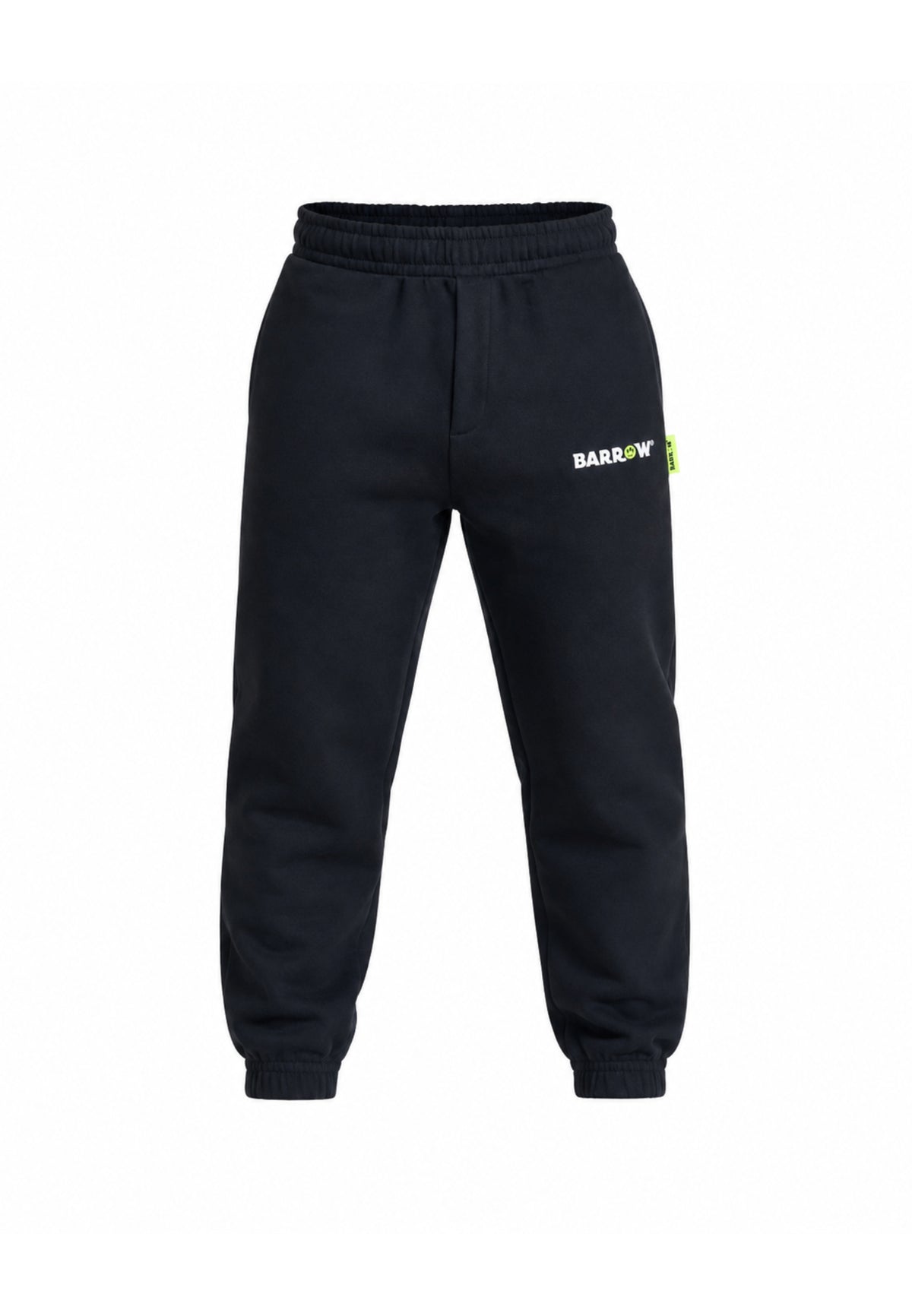 BARROW PANTALONE NERO IN FELPA DA TUTA CON LOGO SULLA COSCIA Bambini e ragazzi F6BKJUFP013.NE_
