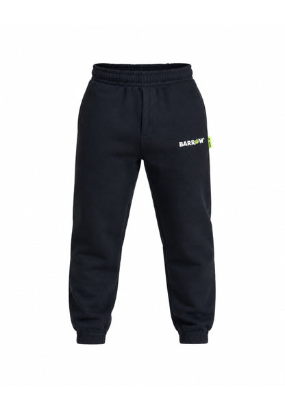 BARROW PANTALONE NERO IN FELPA DA TUTA CON LOGO SULLA COSCIA Bambini e ragazzi F6BKJUFP013.NE_