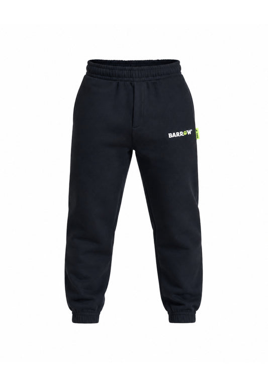BARROW PANTALONE NERO IN FELPA DA TUTA CON LOGO SULLA COSCIA Bambini e ragazzi F6BKJUFP013.NE_