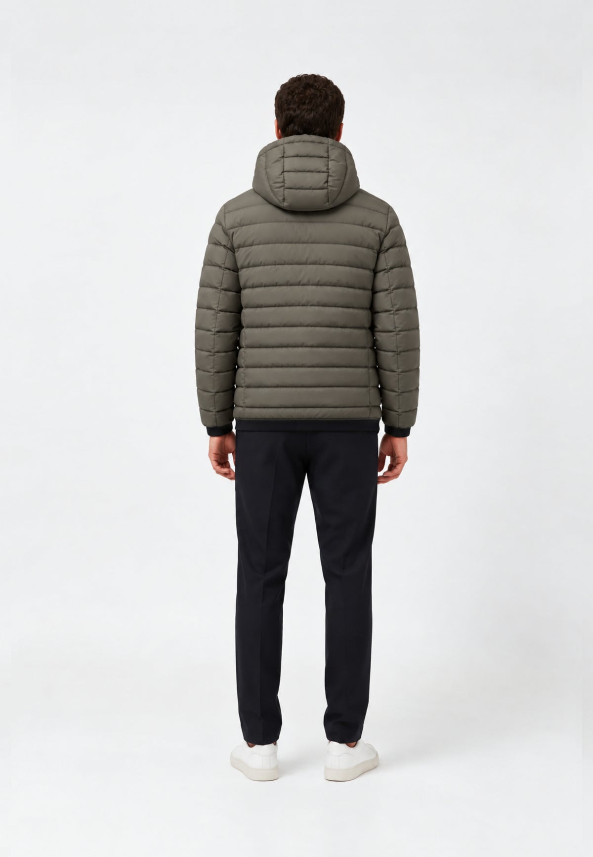 REFRIGIWEAR GIUBBOTTO VERDE TRAPUNTATO CON CAPPUCCIO Uomo JOSH JACKET.VERDE_