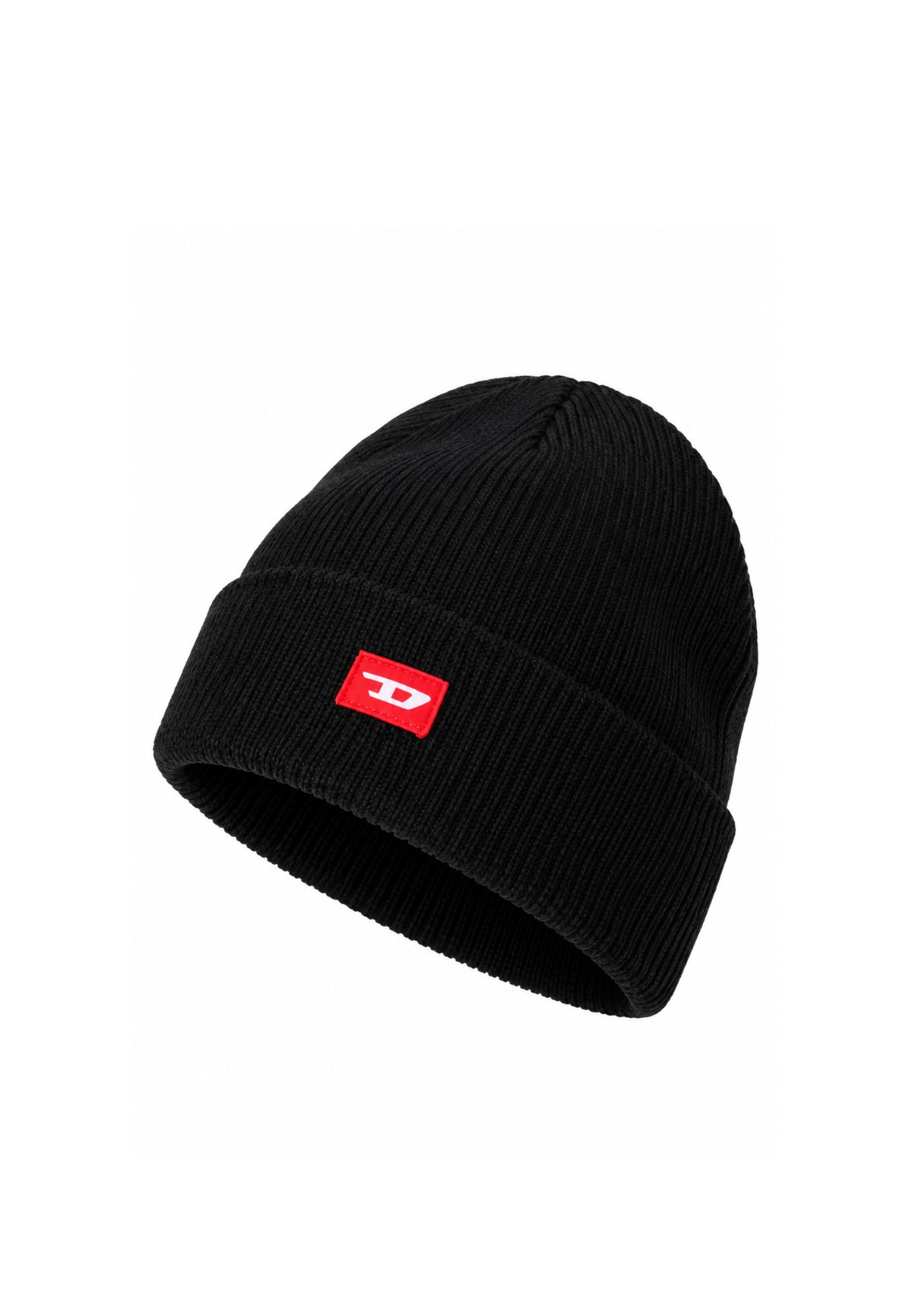 Diesel CAPPELLO NERO IN MAGLIA CON LOGO ROSSO Bambini e ragazzi FLOT.NE_