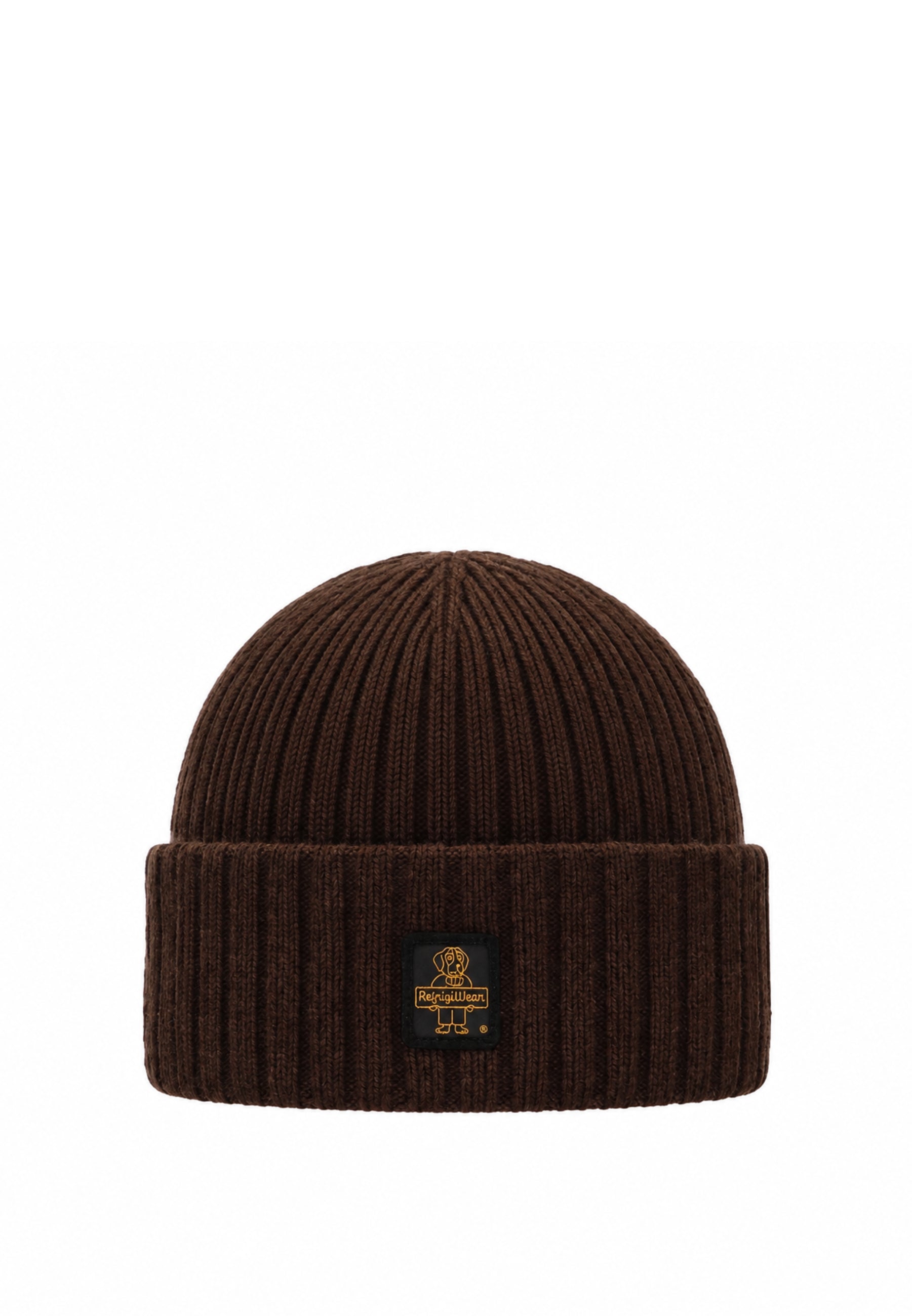 REFRIGIWEAR CAPPELLO MARRONE IN LANA CON LOGO Uomo colorado hat.marro_