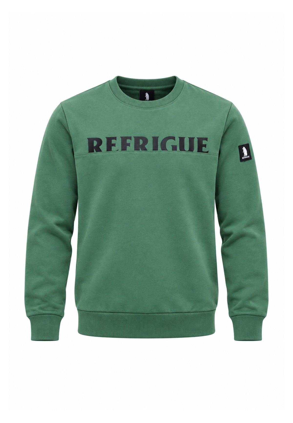 Refrigue TUTA VERDE GIROCOLLO CON MAXI LOGO Bambini e ragazzi 2831T00075.VER_