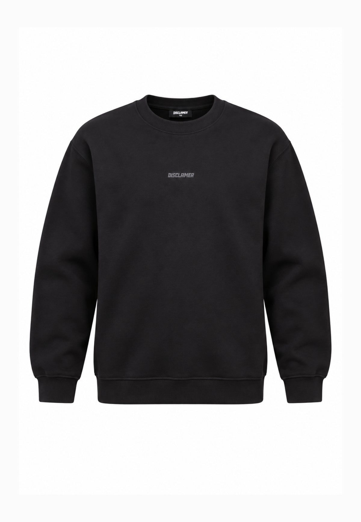 Disclaimer FELPA NERA CON MINI LOGO DAVANTI E MAXI LOGO RETRO Bambini e ragazzi 26IDK59100.NE_
