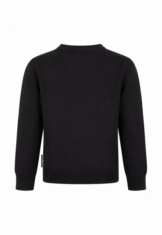 John Richmond maglia NERA CON TAGHETTA APPLICATA Bambini e ragazzi rba26026ma.ne_
