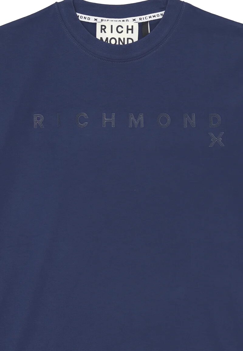 John Richmond TSHIRT BLU UOMO IN JERSEY Uomo UMA25046TS.BLU_