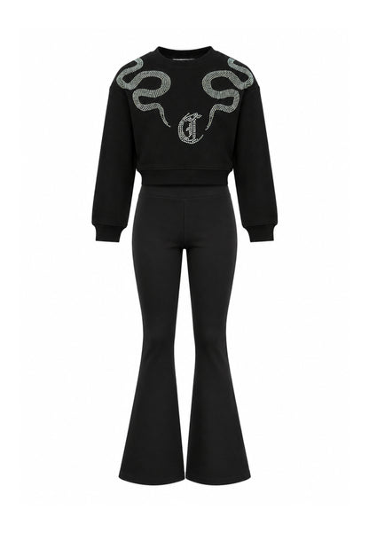 JUST CAVALLI completo NERO CON DETTAGLIO IN BRILLANTINI Bambine e ragazze jga26040fe.ne_