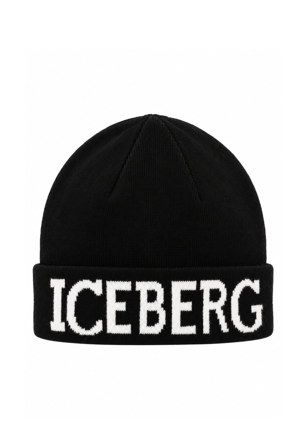 ICEBERGS CAPPELLO NERO CON LOGO CENTRALE Bambini e ragazzi CAICE7301J.NE_