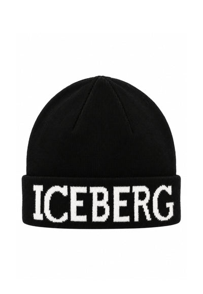 ICEBERGS CAPPELLO NERO CON LOGO CENTRALE Bambini e ragazzi CAICE7301J.NE_