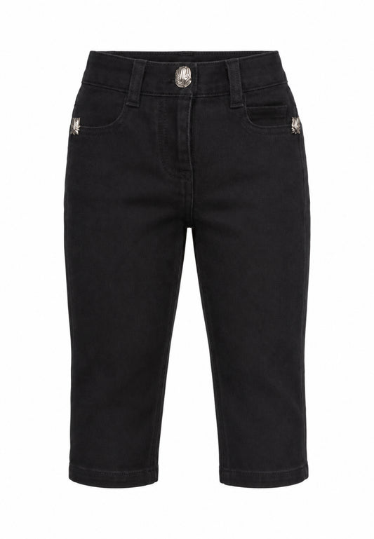 John Richmond JEANS NERO CON LOGO IN TARTAN DIETRO Bambine e ragazze RIA26141JE.NE_