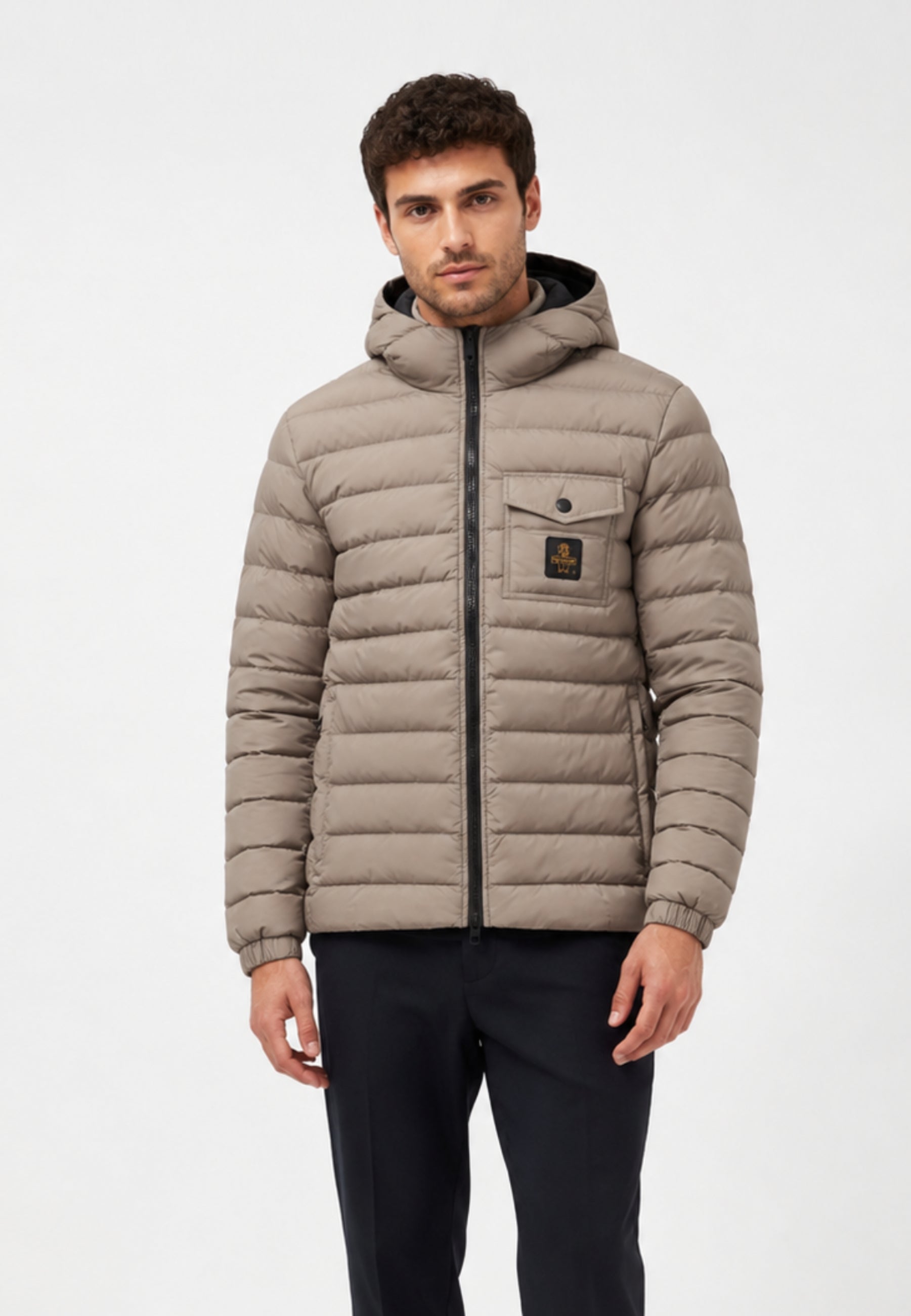 REFRIGIWEAR GIUBBOTTO BEIGE TRAPUNTATO LEGGERO Uomo HUNTER JACKET.BEIGE_