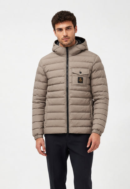 REFRIGIWEAR GIUBBOTTO BEIGE TRAPUNTATO LEGGERO Uomo HUNTER JACKET.BEIGE_