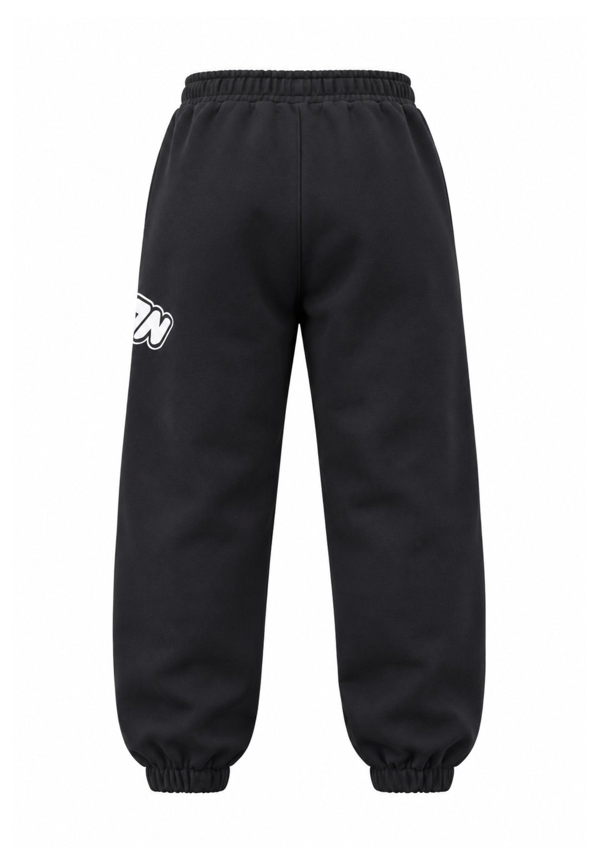 ICON pantalone NERO D tuta con logo street bianco Bambini e ragazzi ibs001527.ne_