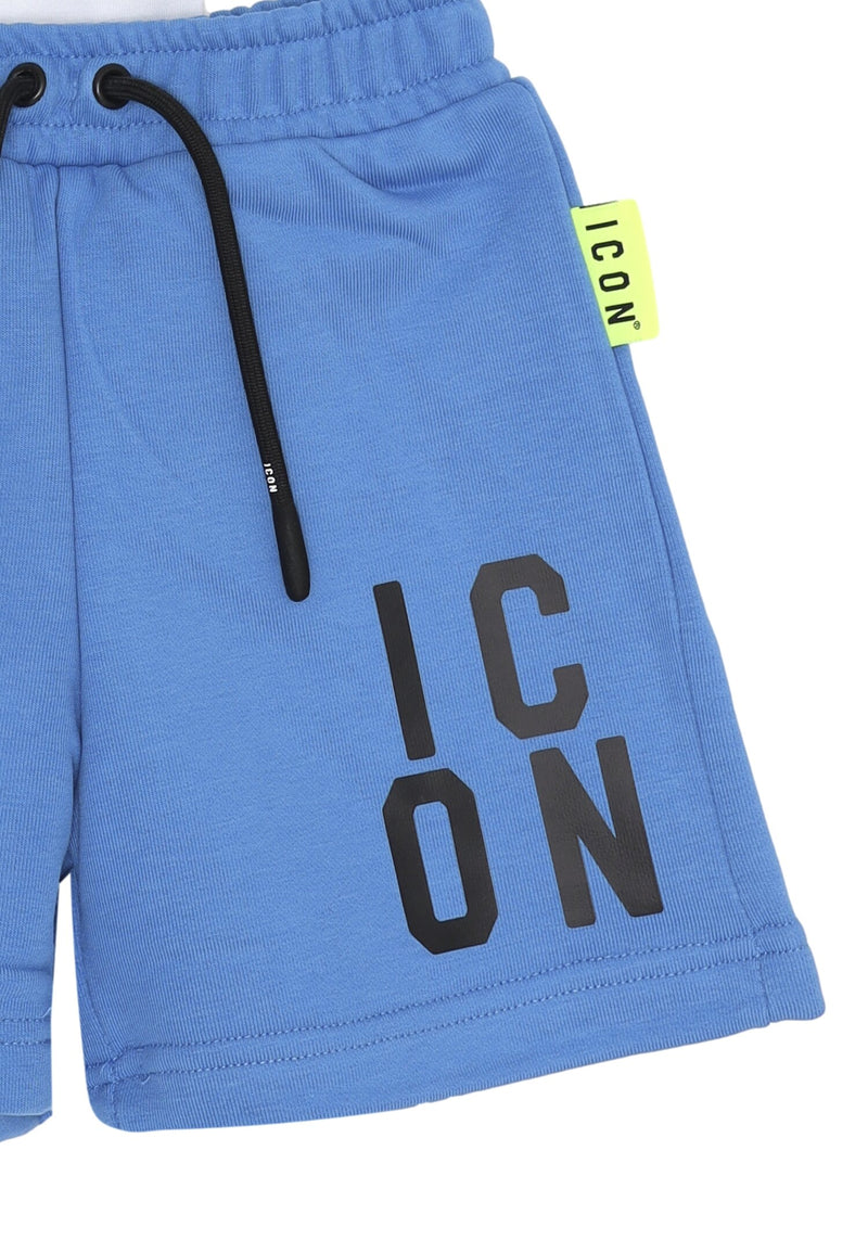 ICON complete baby blue 12 months 4 years summer cotton black writing - SKY BLUE | CammarataMode