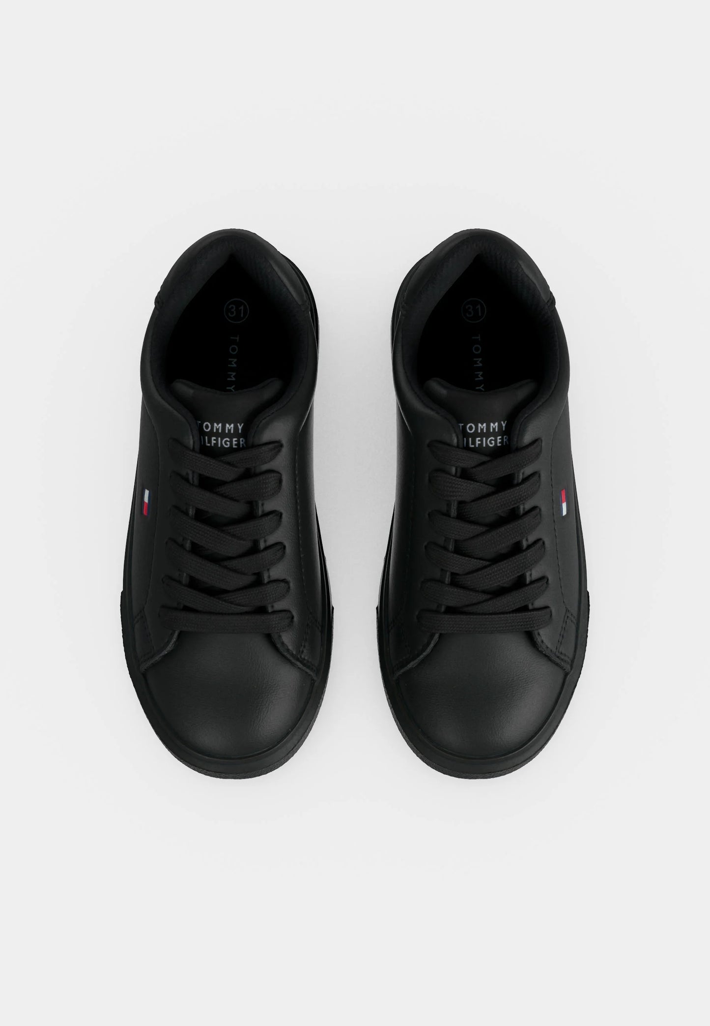 TOMMY HILFIGER SCARPA NERA CON LACCI E LOGO PICCOLO Bambini e ragazzi G-T3X9-35233-1355999.NE_