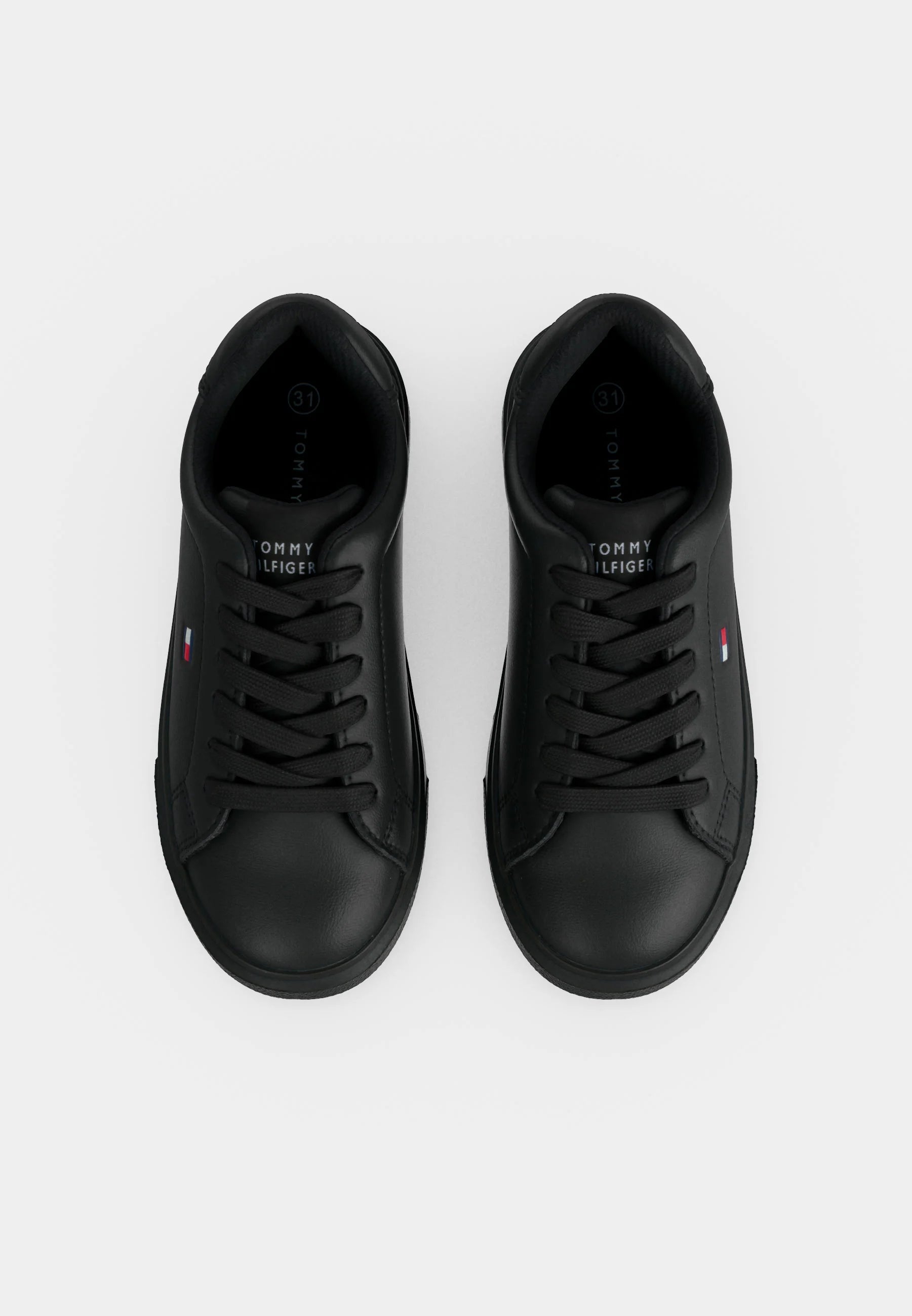 TOMMY HILFIGER SCARPA NERA CON LACCI E LOGO PICCOLO Bambini e ragazzi G-T3X9-35233-1355999.NE_