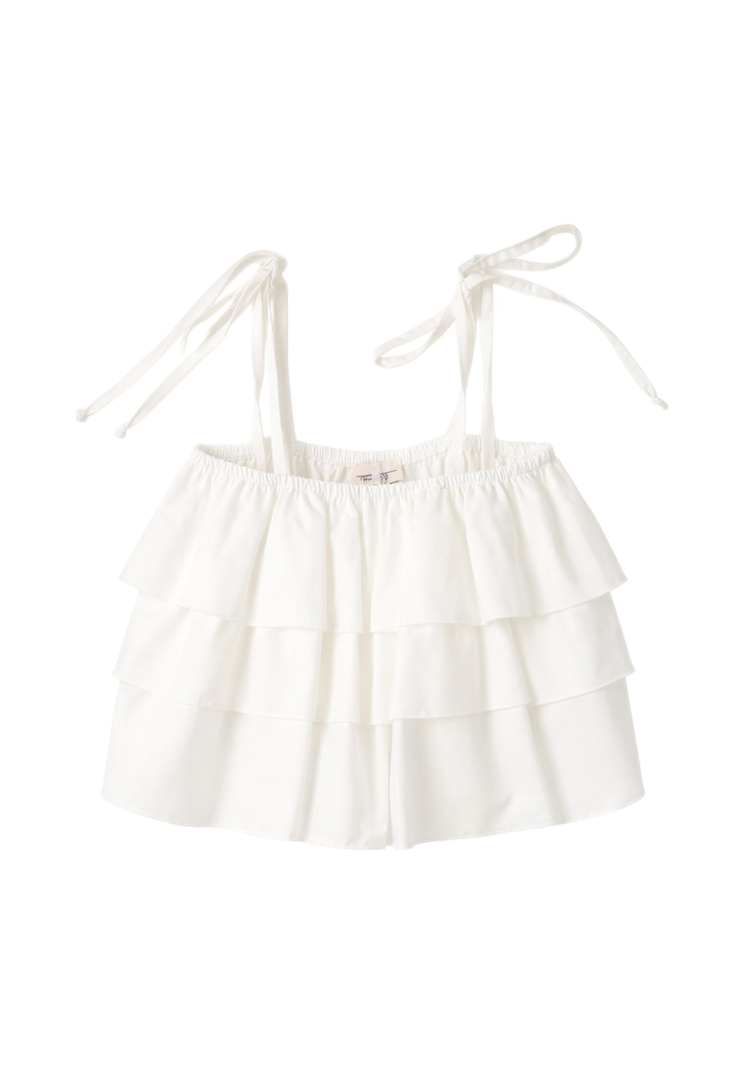 Mon Saurire Completo Con Top Bianco a Balze Bambina M1342J+M1339J_