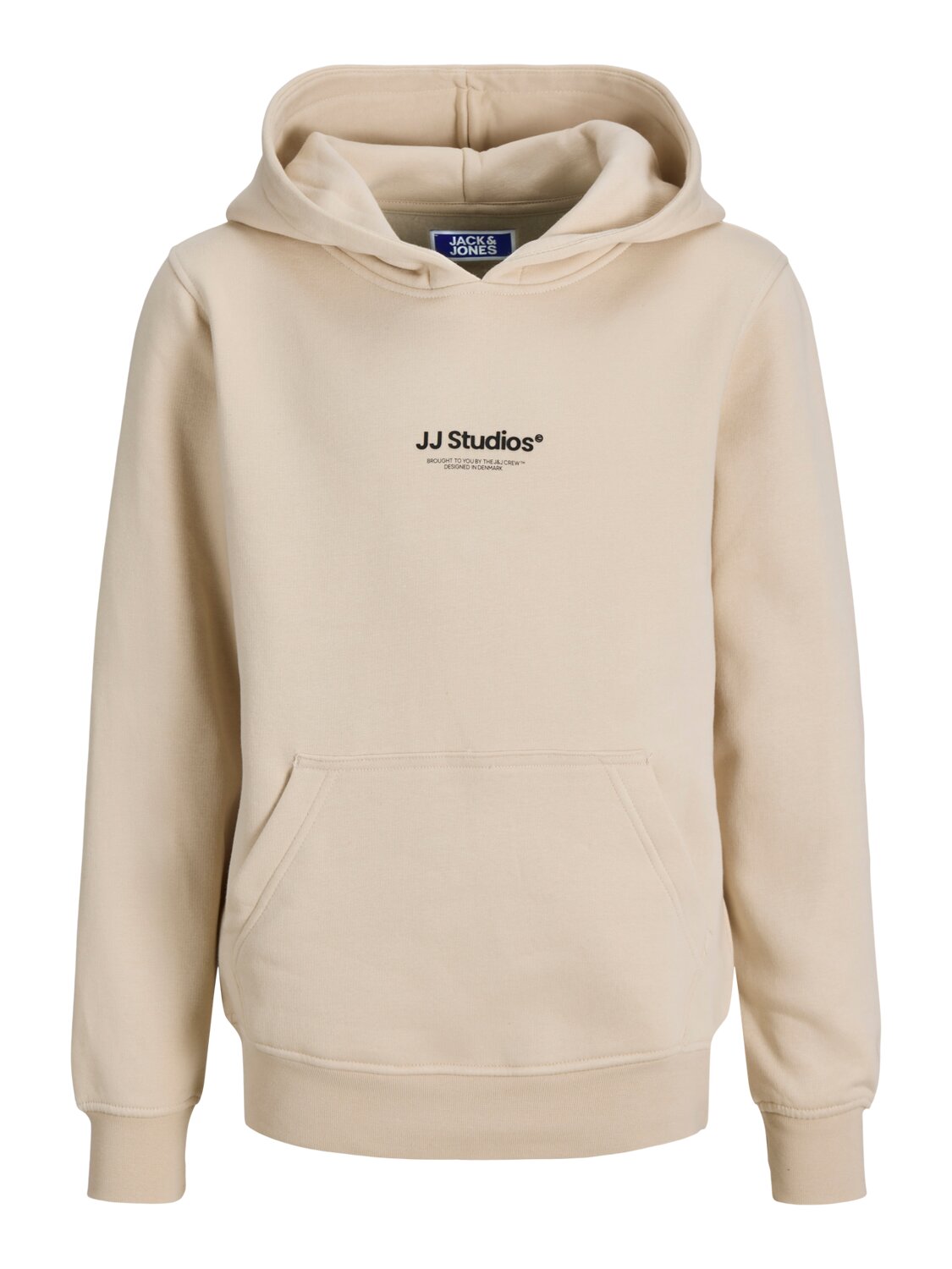 Jack & Jones Junior Felpa Beige Bambino In Cotone Con Cappuccio | Scuola AI25 | CammarataMode