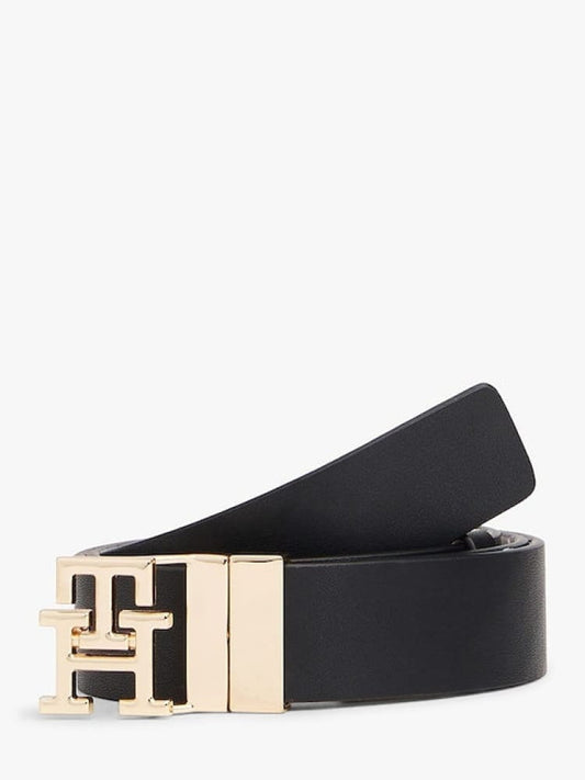 Tommy Hilfiger cintura nera donna double face con logo