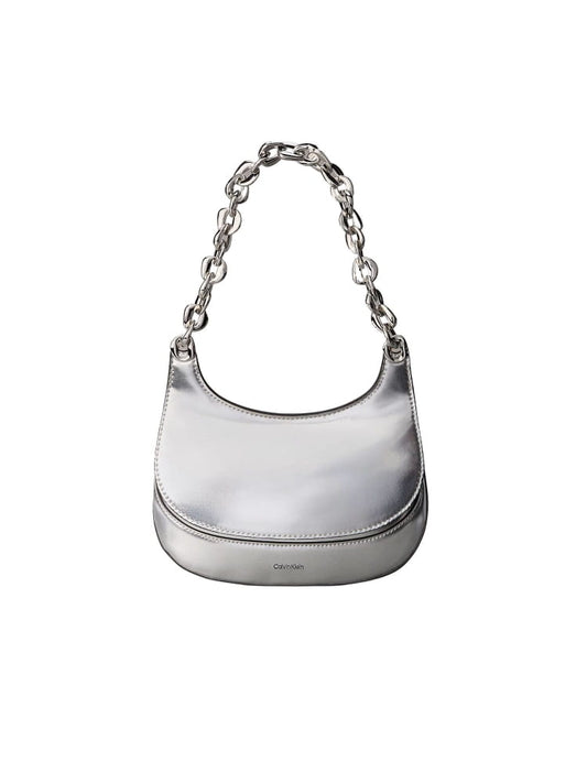 Calvin Klein borsa a spalla donna argento con catena Donna | Misure: 21 x 24.5 x 7 cm