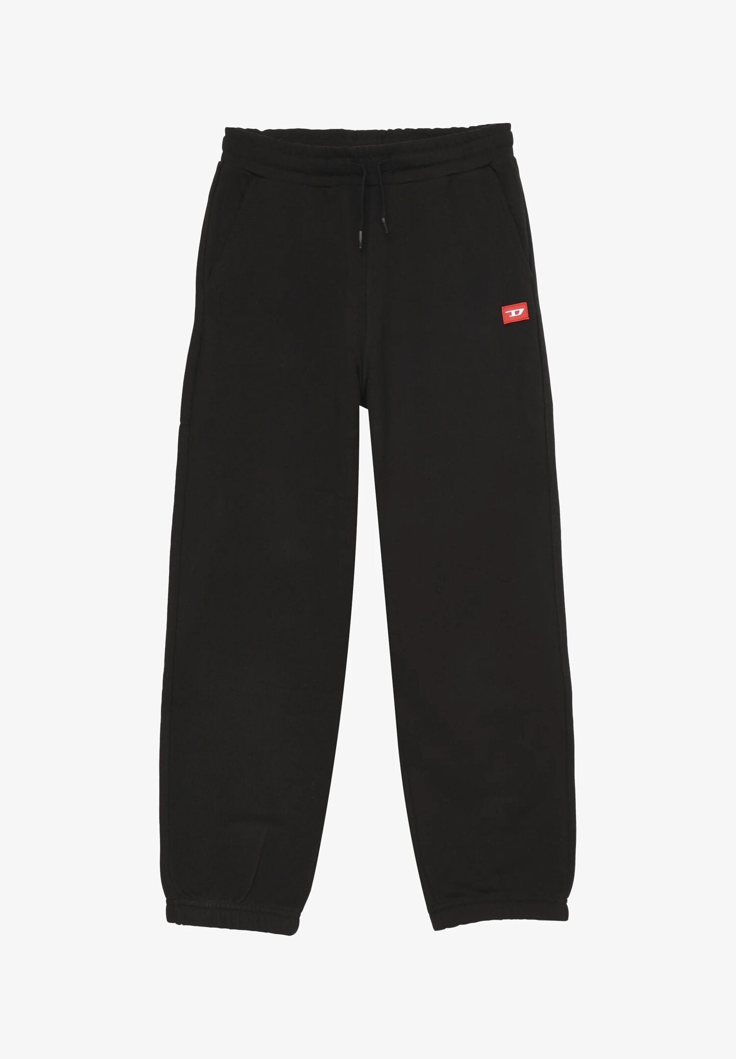 Diesel Panta Felpa Bambino Nero In Cotone Vita Regolabile Sportivo AI 25