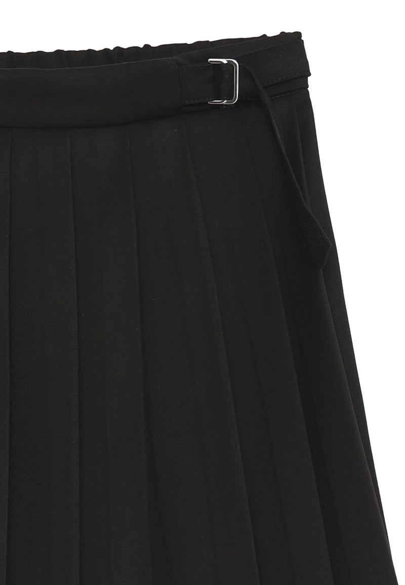 Kocca gonna nera bambina e ragazza plissé elegante corta - NERO | CammarataMode