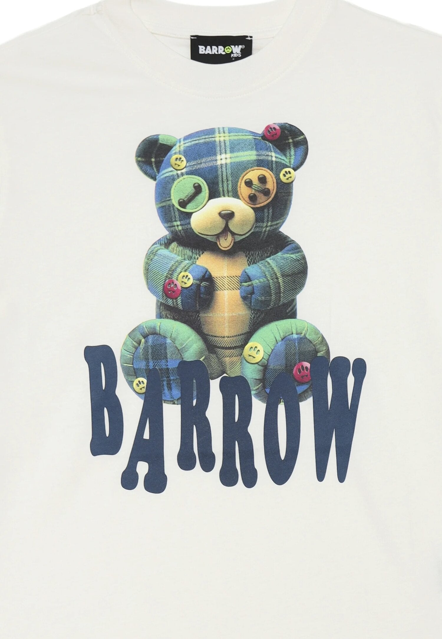 Barrow Tshirt Bianca Bambino In Cotone Maniche Corte Sportivo AI 25