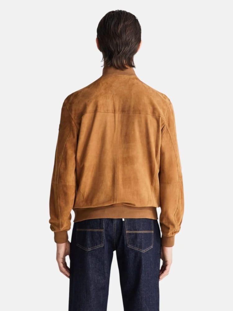 Peuterey giubbotto cammello uomo mini logo