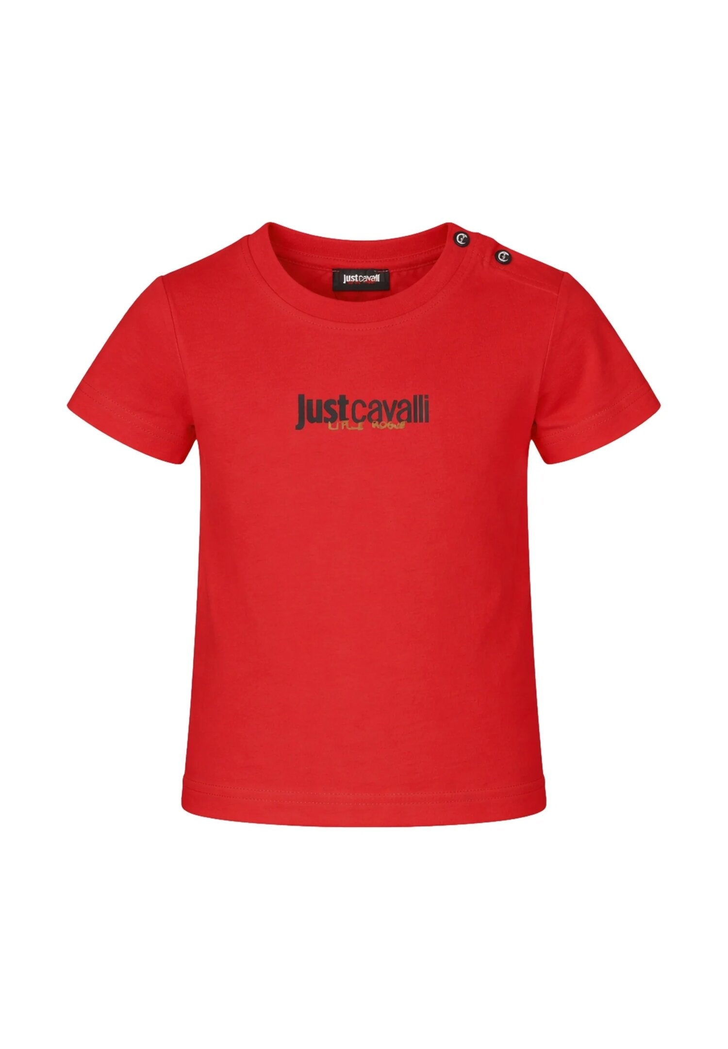 Just Cavalli Completo Tshirt Bermuda Rosso Logo Jc Neonato JIP26044CJ_