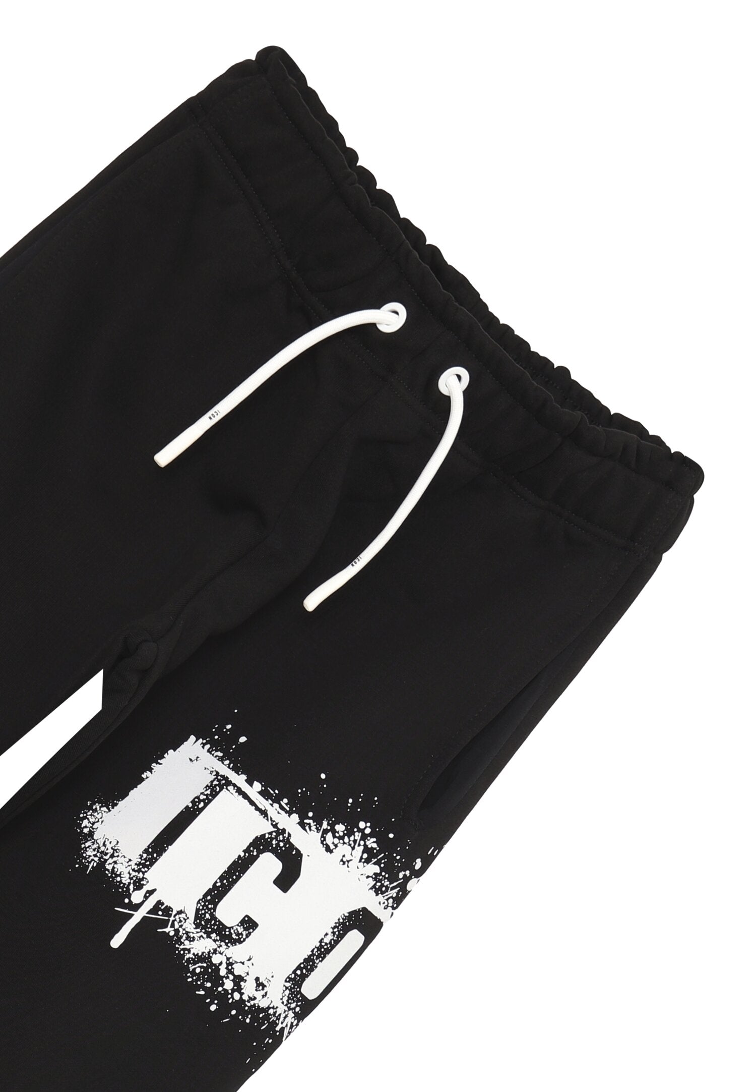 Icon Pantalone Nero Bambino In Cotone Vita Regolabile Sportivo AI25
