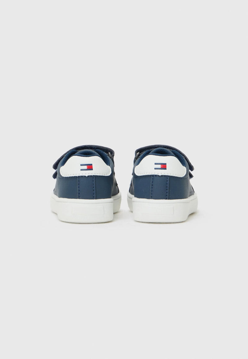 Tommy Hilfiger sneakers basse bambino unisex blu velcro estive pratiche - BLU | CammarataMode