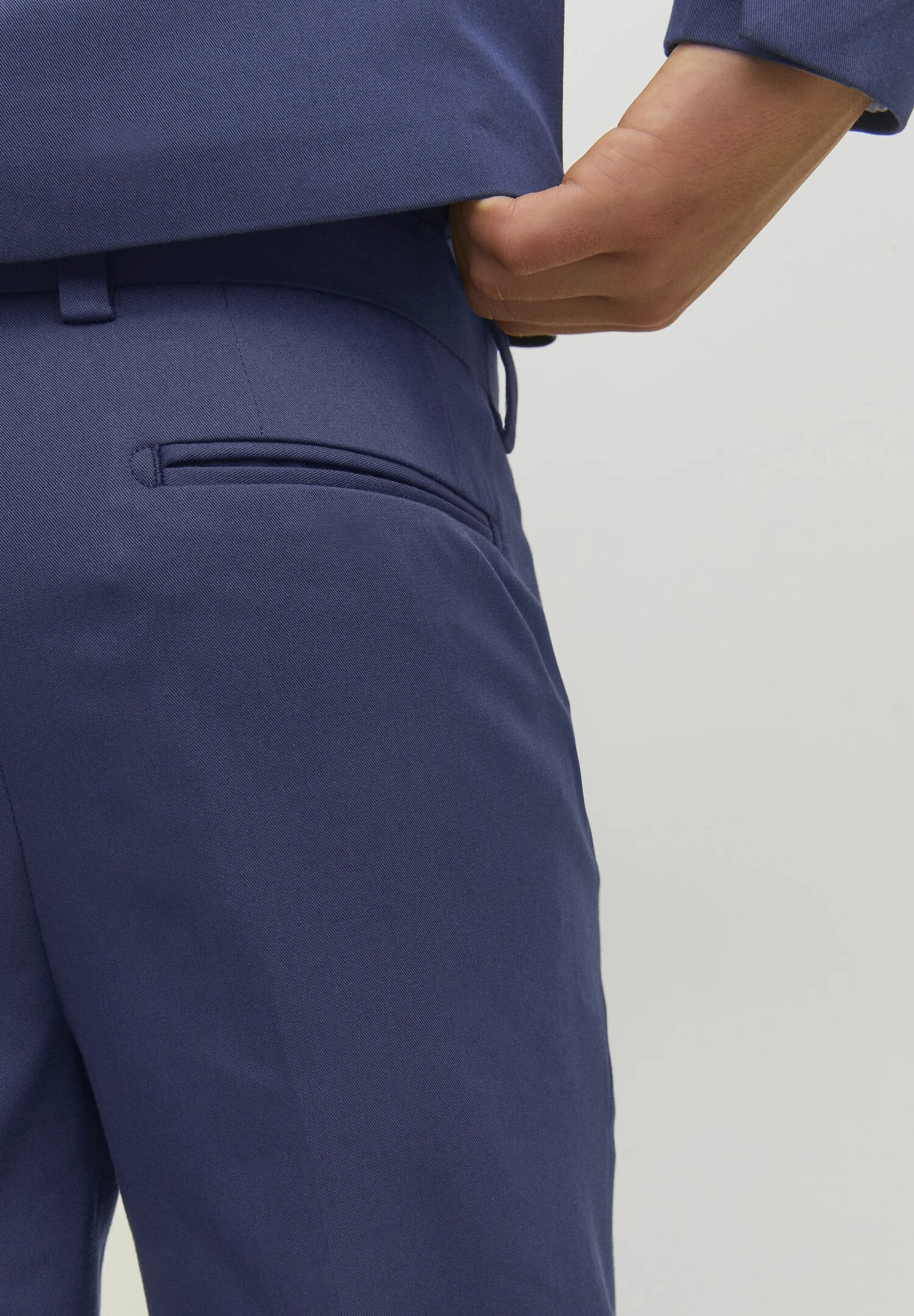 Jack & Jones Junior pantaloni eleganti bambino e ragazzo medieval blu slim fit