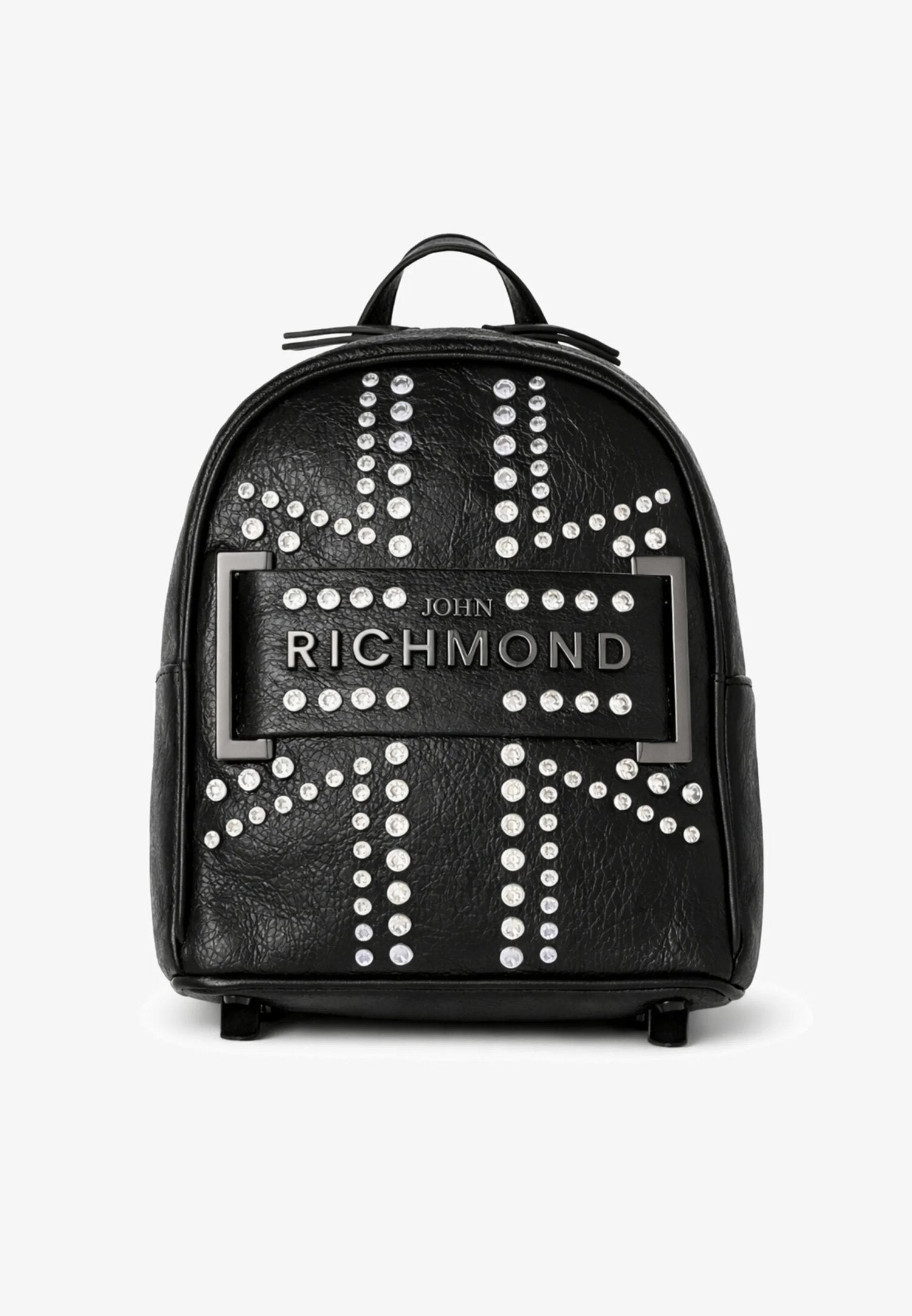 John Richmond Zaino Nero In Pelle Con Borchie Bambina RGP26226ZA_