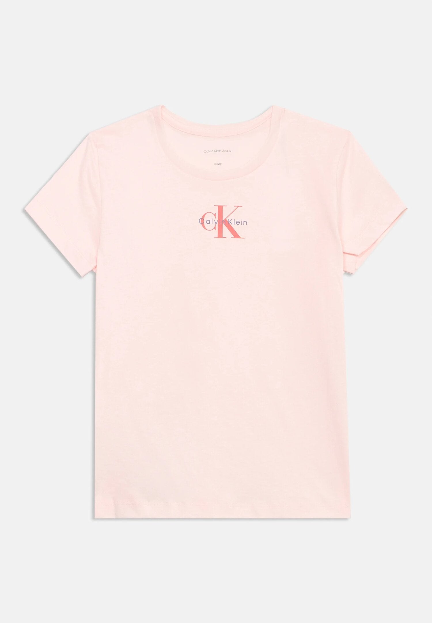 Calvin Klein Tshirt Rosa Con Logo Ck Rosso Bambina LVCKSJA15GTEV_