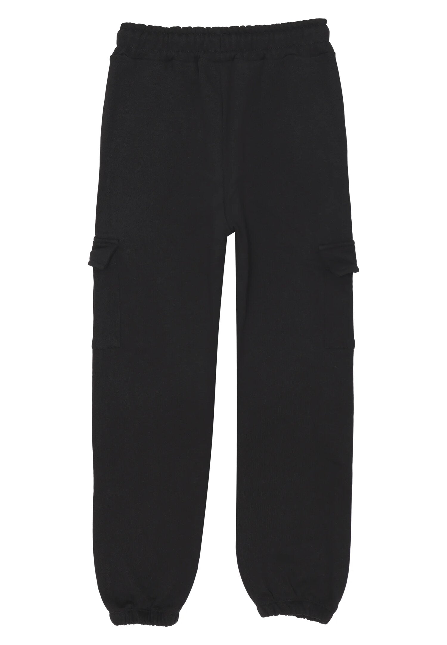 Disclaimer pantaloni cargo bambino neri cotone inverno tasche laterali