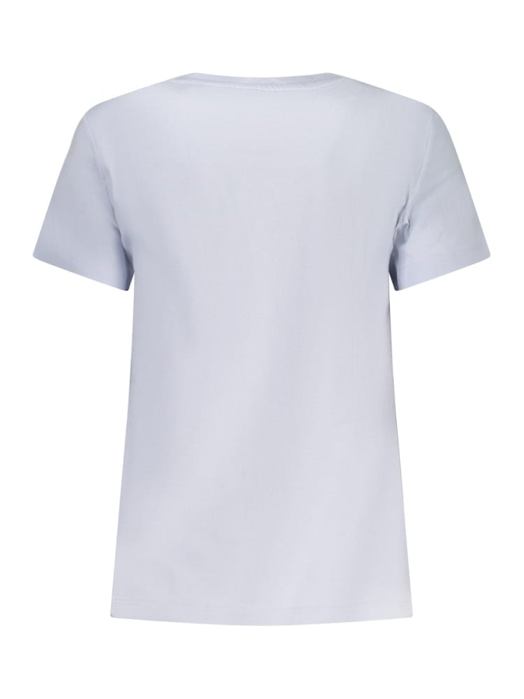 Guess tshirt celeste polvere donna con logo