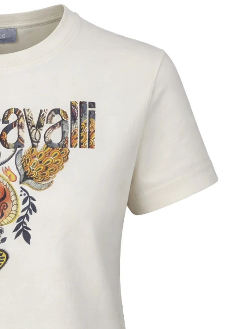 Just Cavalli Tshirt Panna Corta Stampa Jc Cavalli Bambina JGP26114TS_